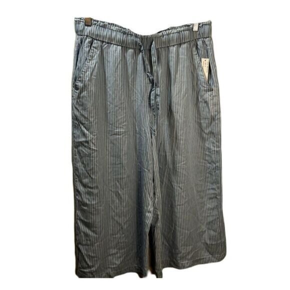 Zac & Rachel Pull on Wide Leg Crop Pant‎ with Drawstring Waist XL - Picture 2 of 7